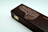 Straight Razor Container Rose Wood