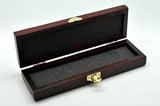 Straight Razor Container Rose Wood