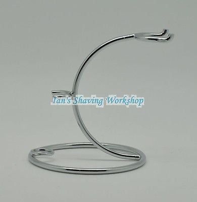 Stainless Steel Shaving Brush and Razor Stand #40