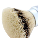 Light Weight Silvertip Badger Hair Travel Shaving Brush w/ Frosted Aluminum Tube 30MM