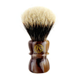 20MM 2 Band Finest Badger Hair Shaving Brush w/ Faux Horn Handle FI20-FH70